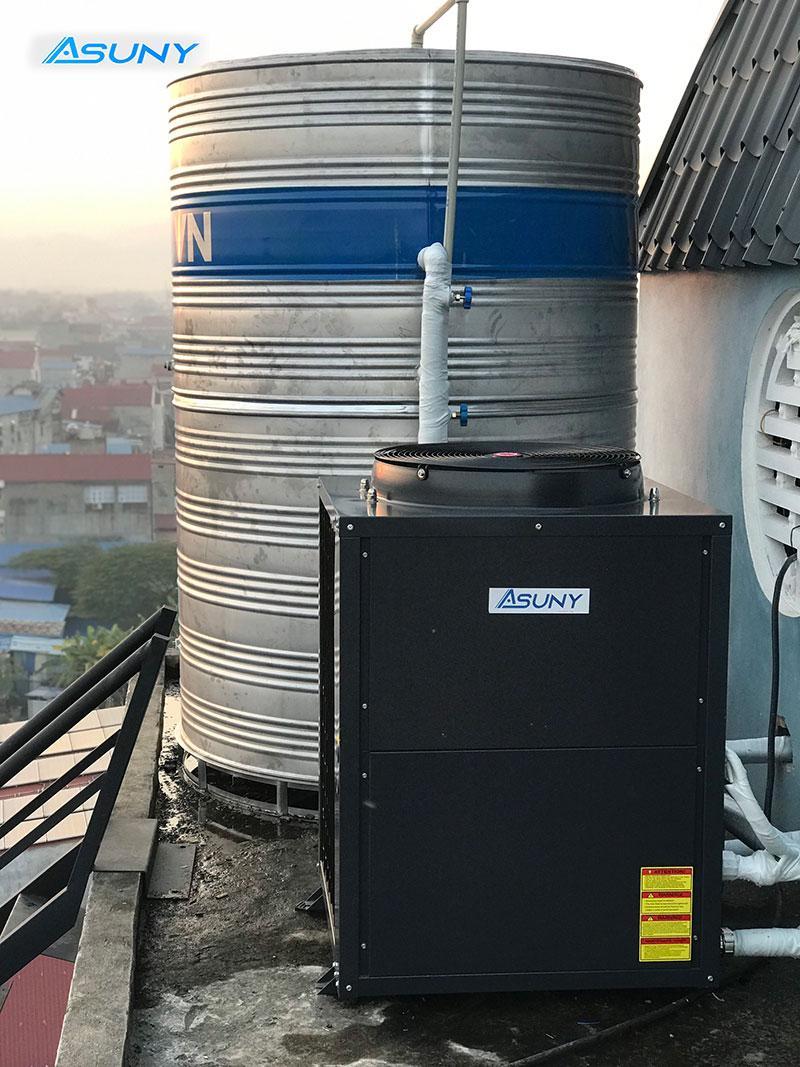 Hệ thống nước nóng tổng Asuny cho khách sạn Korinn Thái Nguyên