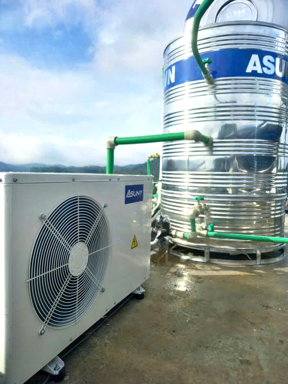 Bơm nhiệt Asuny 500L